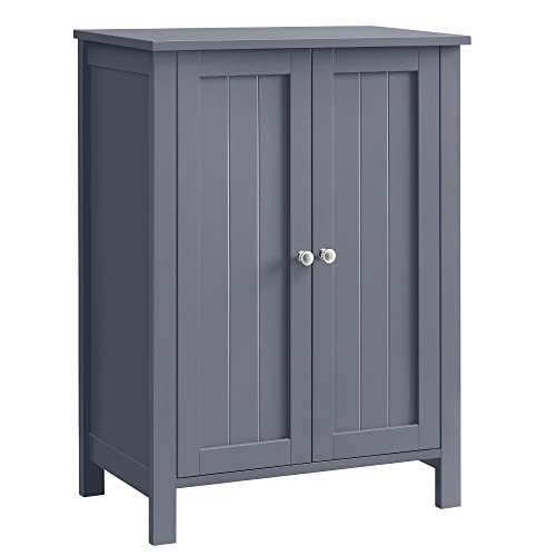 VASAGLE Badezimmermöbel auf Füßen, Aufbewahrungsschrank, Schrank mit 2 verstellbaren Regalen, 30 x 60 x 80 cm, Grau BCB60GY VASAGLE Badezimmermöbel auf Füßen, Aufbewahrungsschrank, Schrank mit 2 verstellbaren Regalen, 30 x 60 x 80 cm, Grau BCB60GY von VASAGLE
