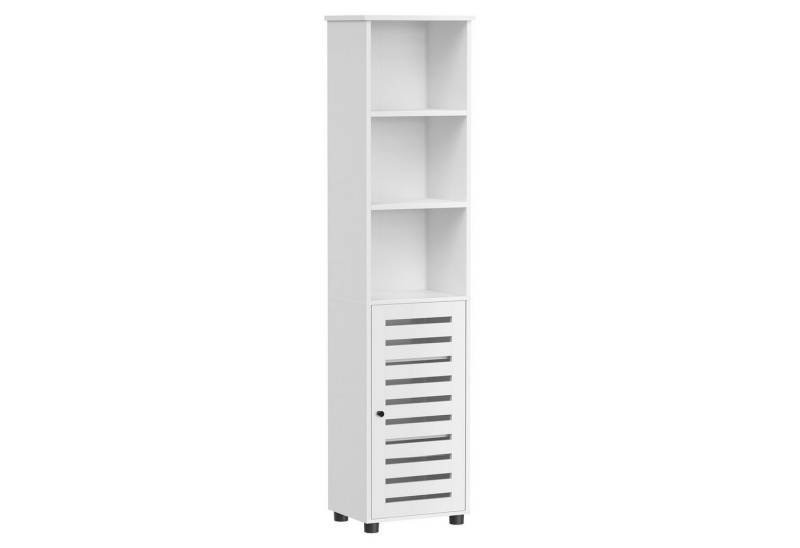 VASAGLE Badkommode Badezimmerschrank Hochschrank, verstellbare Einlegeböden von VASAGLE