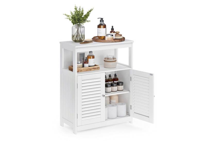 VASAGLE Badkommode Badezimmerschrank Badschrank, mit 2 Türen von VASAGLE