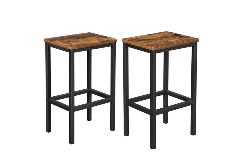 VASAGLE Barhocker Barstühle (Set, 2 St., 2er), bis 120kg belastbar 40 x 30 x 65 cm von VASAGLE
