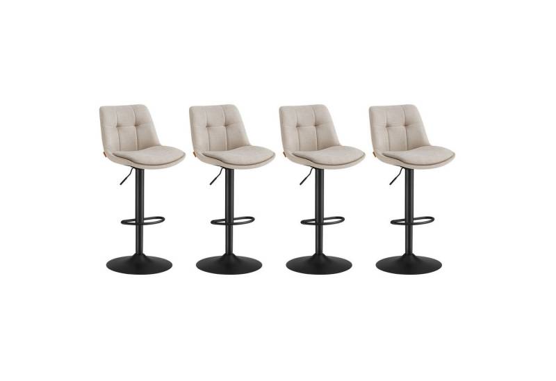 VASAGLE Barhocker Barstühle (Set, 4 St), höhenverstellbar, drehbar von VASAGLE