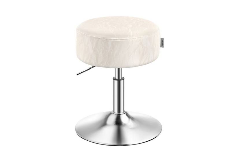 VASAGLE Barhocker Schminktischr Drehhocker (1 St), Schminkstuhl, Sitzhocker 360° drehbar, PU, dicke Polsterung von VASAGLE