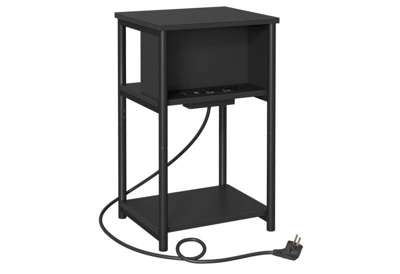 VASAGLE Beistelltisch (1-St), mit Steckdose, 2 AC-Anschlüsse, 2 USB-Anschlüssen von VASAGLE