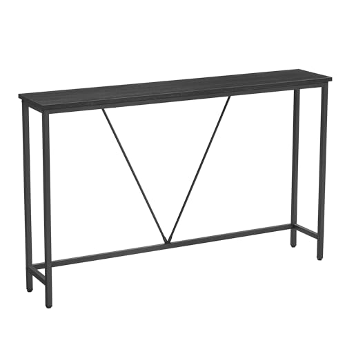 VASAGLE Konsolentisch, Flurtisch schmal, Sofatisch, Beistelltisch für Wohnzimmer, Flur, Eingangsbereich, einfache Montage, anthrazitgrau-tintenschwarz LNT020B04 VASAGLE Konsolentisch, Flurtisch schmal, Sofatisch, Beistelltisch für Wohnzimmer, Flur, Eingangsbereich, einfache Montage, anthrazitgrau-tintenschwarz LNT020B04 von VASAGLE