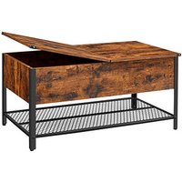 VASAGLE Couchtisch Holz braun 100,0 x 55,0 x 47,0 cm von VASAGLE