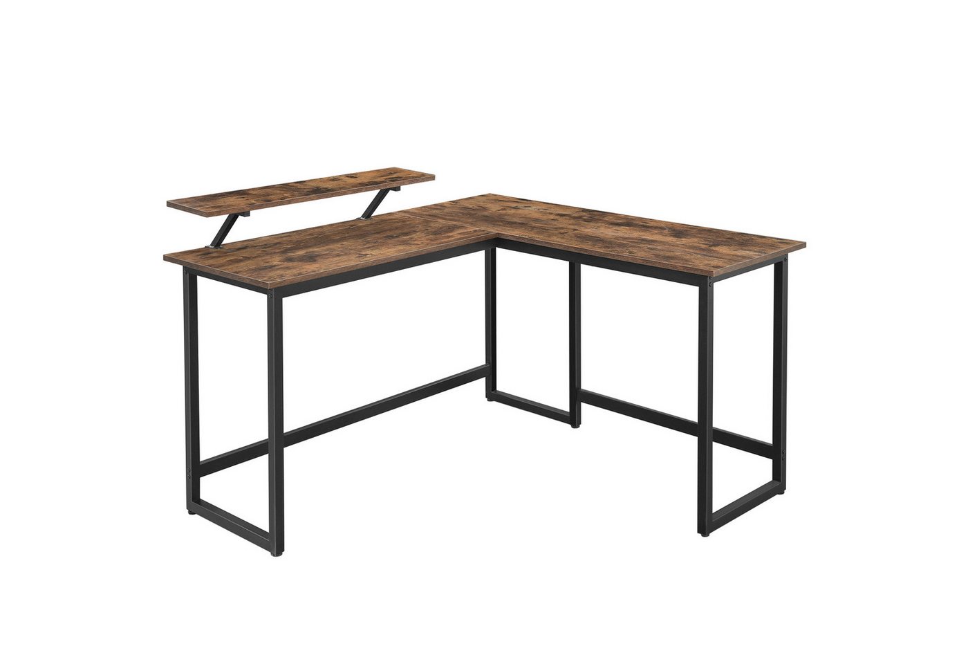 VASAGLE Eckschreibtisch Computertisch, 140x130x76/91cm L-Form Schreibtisch VASAGLE Eckschreibtisch Computertisch, 140x130x76/91cm L-Form Schreibtisch von VASAGLE