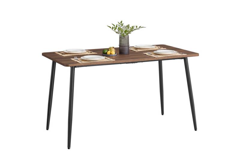 VASAGLE Esstisch, Modernes Landhaus-Flair, Große Fläche, 140x75x75.5cm von VASAGLE