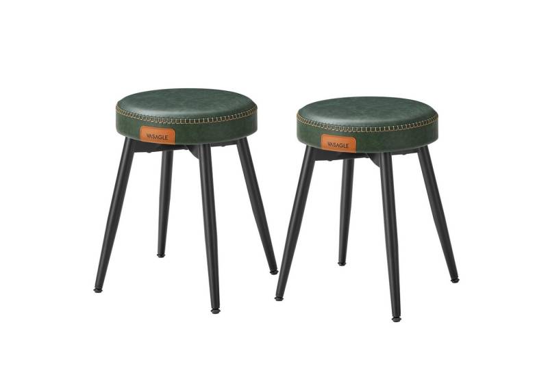 VASAGLE Sitzhocker (2 St), Esszimmerstuhl, EKHO Series, schminktisch stuhl, 48,2 cm hoch von VASAGLE
