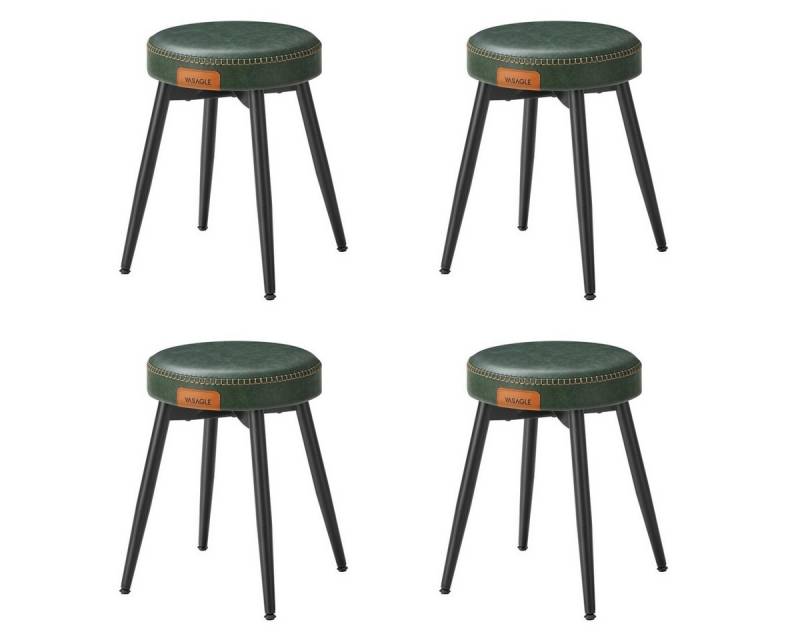 VASAGLE Sitzhocker (4 St), Esszimmerstuhl, EKHO Series, schminktisch stuhl, 48,2 cm hoch von VASAGLE