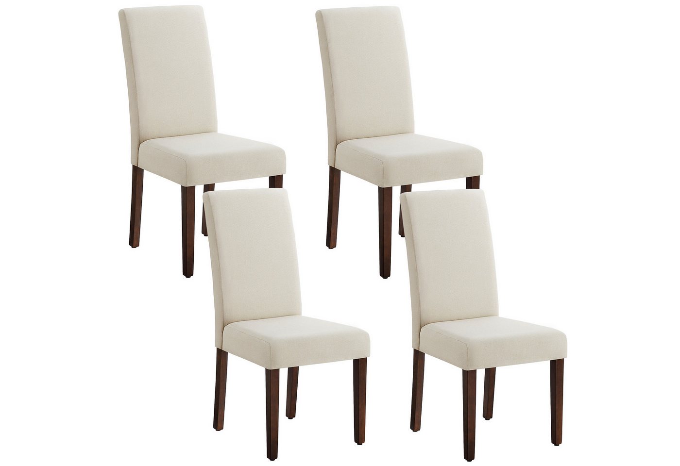 VASAGLE Esszimmerstuhl 2er Set/ 4er Set/ 6er Set Esszimmerstühle, Küchenstuhl (Set, 4 St), Parsons-Stil, 58 x 48 x 99 cm, stuhl bis 120 kg von VASAGLE