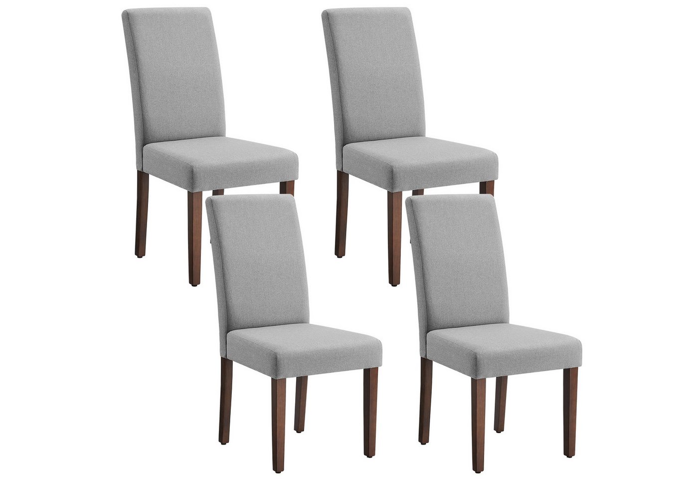 VASAGLE Esszimmerstuhl 2er Set/ 4er Set/ 6er Set Esszimmerstühle, Küchenstuhl (Set, 4 St), Parsons-Stil, 58 x 48 x 99 cm, stuhl bis 120 kg von VASAGLE