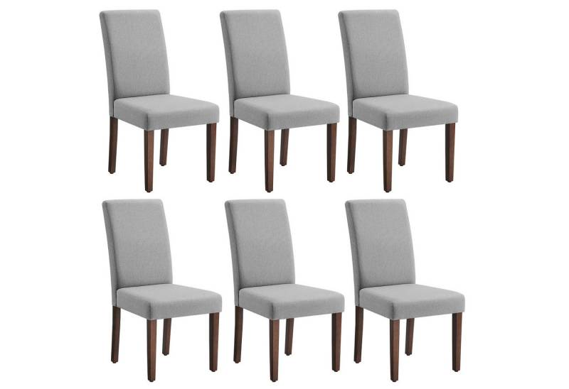 VASAGLE Esszimmerstuhl 2er Set/ 4er Set/ 6er Set Esszimmerstühle, Küchenstuhl (Set, 6 St), Parsons-Stil, 58 x 48 x 99 cm, stuhl bis 120 kg von VASAGLE