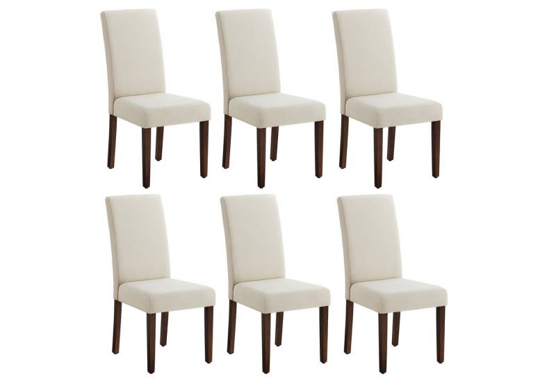 VASAGLE Esszimmerstuhl 2er Set/ 4er Set/ 6er Set Esszimmerstühle, Küchenstuhl (Set, 6 St), Parsons-Stil, 58 x 48 x 99 cm, stuhl bis 120 kg von VASAGLE