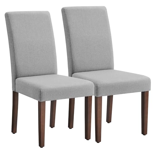 VASAGLE Esszimmerstuhl 2er Set, Küchenstuhl, Parsons-Stuhl, hohe Rückenlehne, für Esszimmer und Küche, Dickes Sitzkissen, 58 x 48 x 99 cm, Taubengrau KDC158G01 VASAGLE Esszimmerstuhl 2er Set, Küchenstuhl, Parsons-Stuhl, hohe Rückenlehne, für Esszimmer und Küche, Dickes Sitzkissen, 58 x 48 x 99 cm, Taubengrau KDC158G01 von VASAGLE
