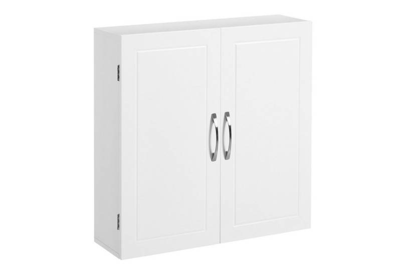 VASAGLE Hängeschrank Badezimmerschrank Badschrank wandmontiert, 18 x 60 x 60 cm, Wandschrank mit verstellbaren Ablagen von VASAGLE