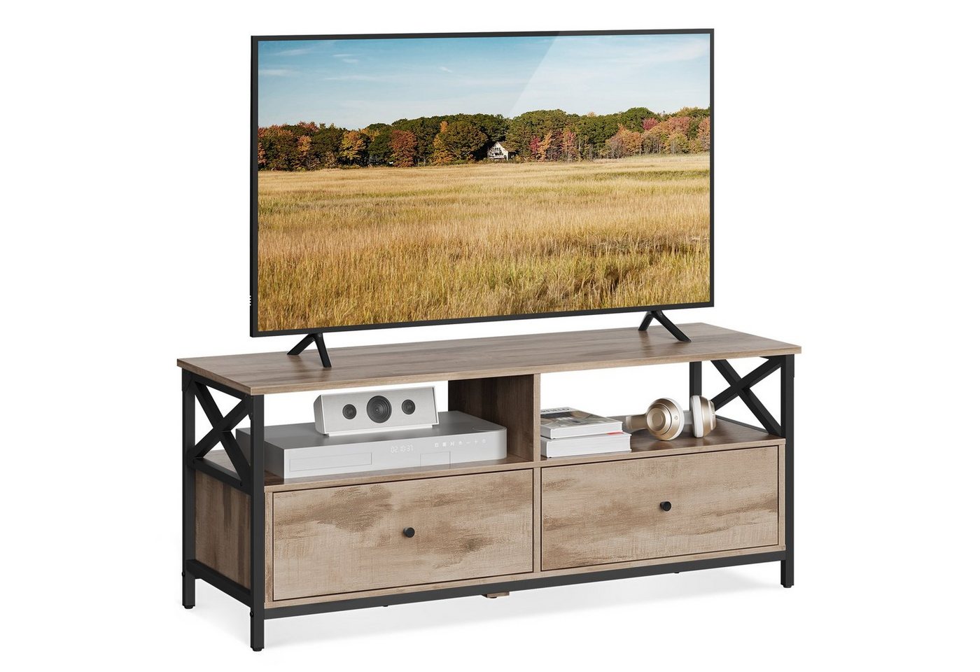 VASAGLE Lowboard, 2 Schubladen, 2 Fächern, Breite 120cm VASAGLE Lowboard, 2 Schubladen, 2 Fächern, Breite 120cm von VASAGLE