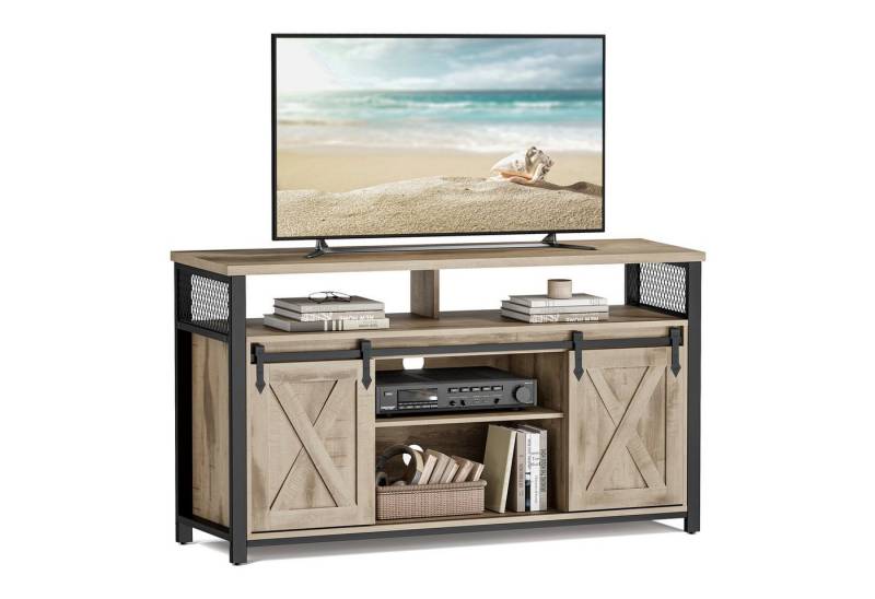 VASAGLE Lowboard TV-Schrank, Lange 135 cm, für Fernseher bis zu 60 Zoll von VASAGLE