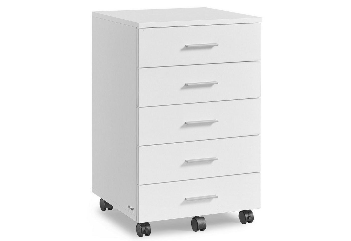 VASAGLE Rollcontainer mobiler Aktenschrank, Schubladenschrank, Druckerständer mit 5 Schubladen, mit schraubenlosen Gleitschienen VASAGLE Rollcontainer mobiler Aktenschrank, Schubladenschrank, Druckerständer mit 5 Schubladen, mit schraubenlosen Gleitschienen von VASAGLE