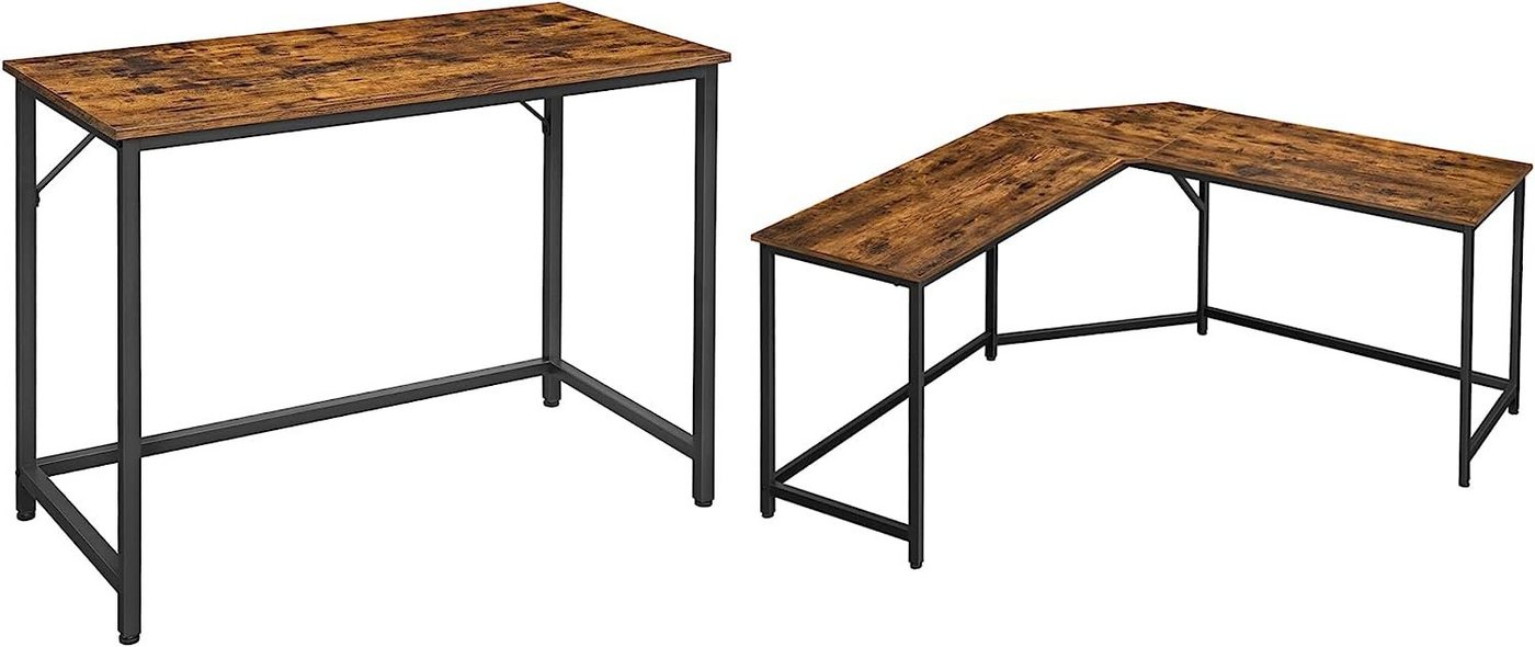 VASAGLE Schreibtisch 2er Set Computertisch, Bürotisch Büro VASAGLE Schreibtisch 2er Set Computertisch, Bürotisch Büro von VASAGLE