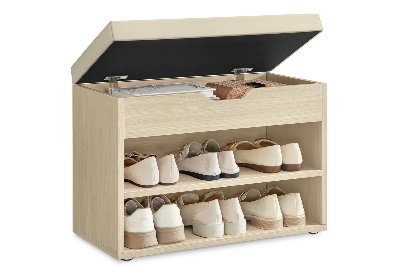 VASAGLE Schuhbank, Schuhbank, Sitzbank, Schuhregal mit gepolstertem Kissen,Schuhorganizer VASAGLE Schuhbank, Schuhbank, Sitzbank, Schuhregal mit gepolstertem Kissen,Schuhorganizer von VASAGLE