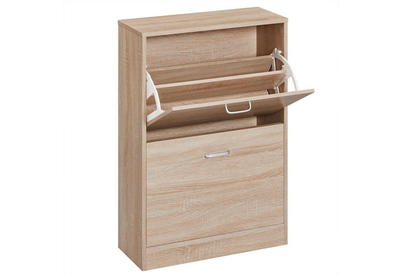 VASAGLE Schuhschrank Schuhregal Schuhkipper mit 2 Klappen, für 12 Paar von VASAGLE