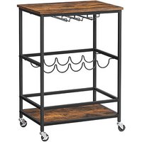 VASAGLE Servierwagen braun, schwarz 60,0 x 40,0 x 82,0 cm VASAGLE Servierwagen braun, schwarz 60,0 x 40,0 x 82,0 cm von VASAGLE