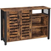 VASAGLE Sideboard, LSC083B01V1 braun 110,0 x 33,0 x 75,0 cm von VASAGLE