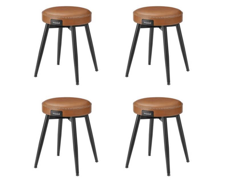 VASAGLE Sitzhocker (4 St), Esszimmerstuhl, EKHO Series, schminktisch stuhl, 48,2 cm hoch von VASAGLE