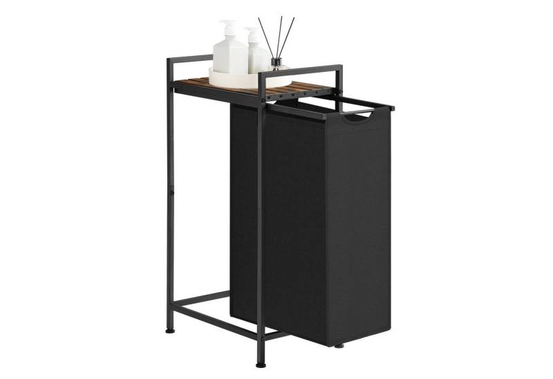 VASAGLE Wäschekorb, Wäschesammler mit Ablage, Wäschebox, 47 L von VASAGLE