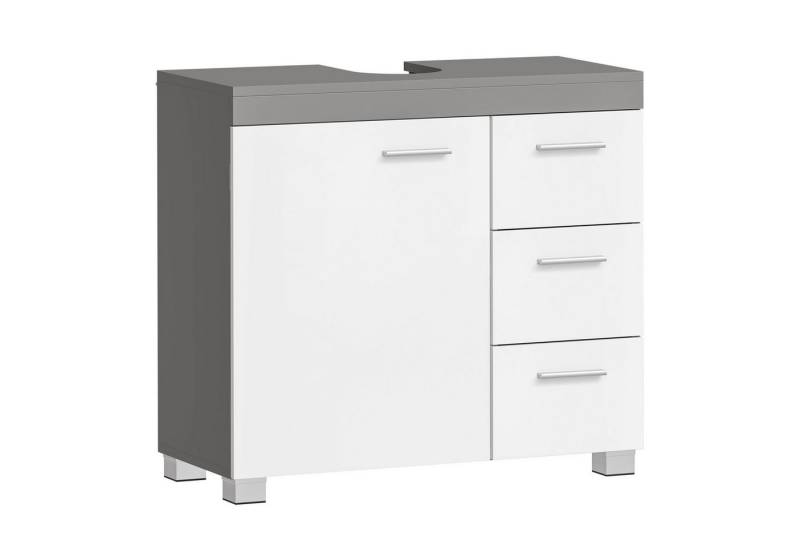 VASAGLE Waschbeckenunterschrank Badezimmerschrank Badschrank mit 3 großen Schubladen, 2 Fächer hinter der Tür VASAGLE Waschbeckenunterschrank Badezimmerschrank Badschrank mit 3 großen Schubladen, 2 Fächer hinter der Tür von VASAGLE