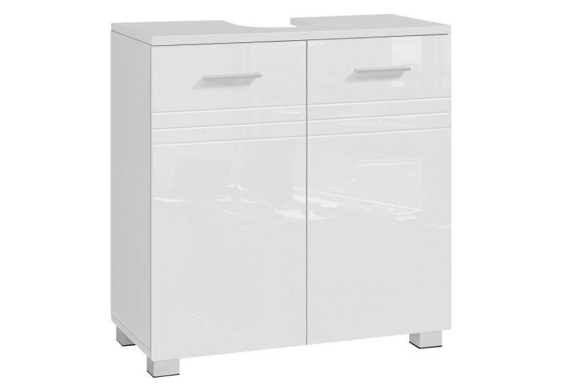 VASAGLE Waschbeckenunterschrank Badezimmerschrank Badschrank mit Doppeltür, verstellbare Ablage von VASAGLE