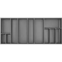 Agoform Besteck Organizer Sky Besteckeinsatz 1120x53x473mm schiefgrau Kunststoff von VASALAT