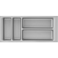 Agoform Besteckeinsatz Scoop II 474x216x59mm, Besteckkasten Kunststoff silber Agoform Besteckeinsatz Scoop II 474x216x59mm, Besteckkasten Kunststoff silber von VASALAT