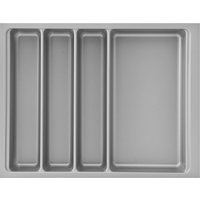 Agoform Besteckeinsatz Scoop II 474x366x59mm, Besteckkasten Kunststoff silber von AGOFORM