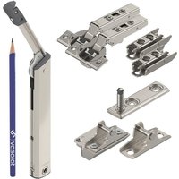 Vasalat - Blum Aventos hk-xs 20K1501 Kraftspeicher Set 10-tlg., Klappenbeschlag mit Clip Top Blumotion Scharnier für Holz- und Alufronten von VASALAT