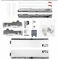 Vasalat - blum Schubladenschienen TANDEM-Höhe 83 m. Reling 195mm 30kg, NL450 weiß KB1400mm von VASALAT