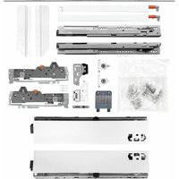 Vasalat - blum Schubladenschienen TANDEM-Höhe 83 m. Reling 227mm 65kg, NL600 weiß KB1400mm von VASALAT