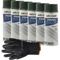Dupli-Color Lackspray moosgrün glänzend ral 6005 - Sprühlack für Metall, Kunststoff und Holz - wetterfeste Sprühfarbe für den Innen- und Außenbereich von VASALAT