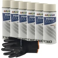 Dupli-Color Lackspray perlweiß glänzend ral 1013 - Sprühlack für Metall, Kunststoff und Holz - wetterfeste Sprühfarbe für den Innen- und Außenbereich von VASALAT