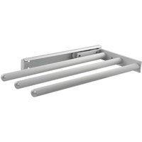 Geschirrtuch-Auszug Pluto 3-armig 325 mm Alu Silber matt von VASALAT