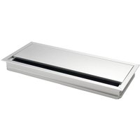 Kabeldurchgang eckig Kabeldurchlass mit Schutzbürste, 300x120x25mm, Alu eloxiert Kabeldurchgang eckig Kabeldurchlass mit Schutzbürste, 300x120x25mm, Alu eloxiert von VASALAT
