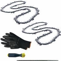 Vasalat - Kettensäge Zubehör - 2x Sägekette 38cm X-Cut SP33G + Feilenheft mit Feile 4,8mm Vasalat - Kettensäge Zubehör - 2x Sägekette 38cm X-Cut SP33G + Feilenheft mit Feile 4,8mm von VASALAT