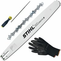 Kettensäge Zubehör - Sägekette 35cm Picco Micro 3 Ersatzkette + Schwert 35cm + Feilenheft mit Feile 3,2mm von VASALAT