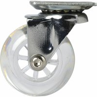 Lenkrolle Gummi transparent 50 mm 30 kg von VASALAT