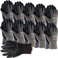 Maxiflex Handschuhe Größe 8 Endurance 10 Paar - Arbeitshandschuhe mit Noppen für Herren und Damen - Montagehandschuhe mit bestem Grip von VASALAT