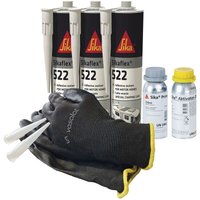 Vasalat - Sika Sikaflex 522 stp Kleber - Wohnwagen Dichtmasse mit Primer 210 + Aktivator 205 - ideal zum Abdichten von Buntmetallen, 3x 300ml weiß von VASALAT