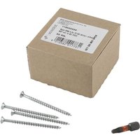 Spax 4,5x70 Senkkopfschrauben Vollgewinde TX20 4CUT mit Wellenschliff, T-Star plus & Spax Bit T-Star plus T20, Wirox - 51-teilig von VASALAT