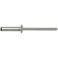 Vasalat - Spreizniete Flachrundkopf ø 4,8x14 mm Niete Aluminium mit Stahldorn Stahl von VASALAT