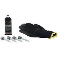Vasalat - Staloc 2 Komponenten Kleber extra stark Power 703 - Kraftkleber für Metall, Stein & Keramik, Klebstoff 50ml schwarz + 4x Statikmischer von VASALAT