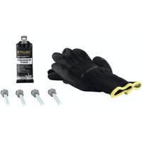 Vasalat - Staloc 2 Komponenten Kleber extra stark Power 705 - Kraftkleber für Metall, Stein, Glas & Keramik, Klebstoff 25ml transparent + 4x von VASALAT